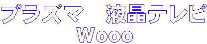 プラズマ　液晶テレビ
Ｗｏｏｏ