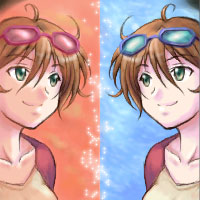 What color is the glasses of dragonfly?:Ar