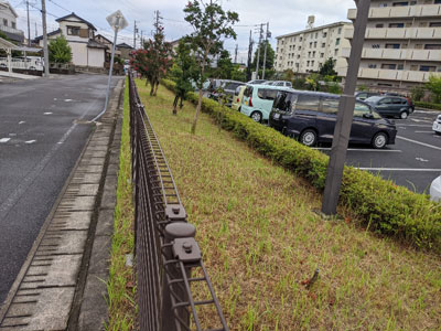 三度山市営住宅北側の草刈り完了