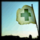 緑の十字の旗