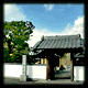 低く美しい白壁に素朴な松江寺の山門