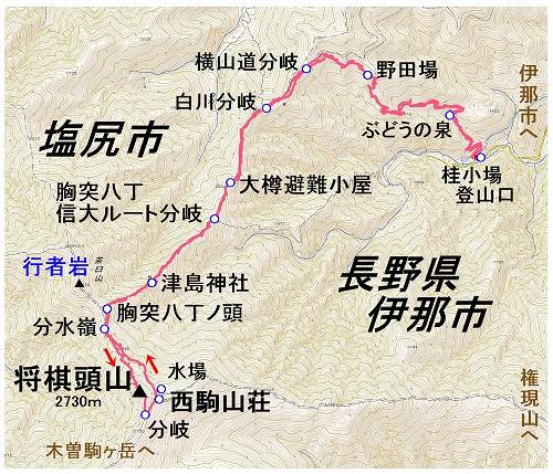 将棊頭山マップ