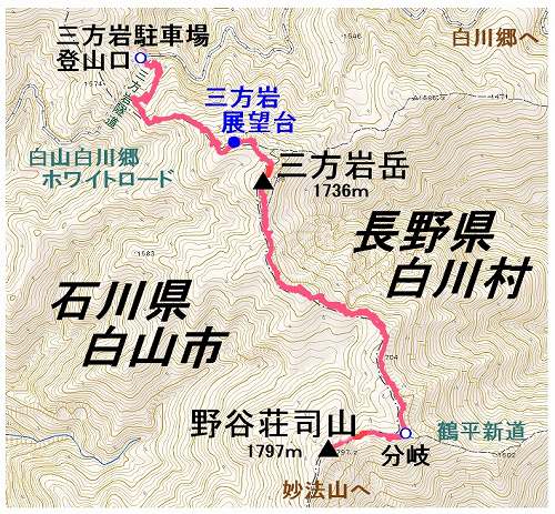 三方岩岳マップ