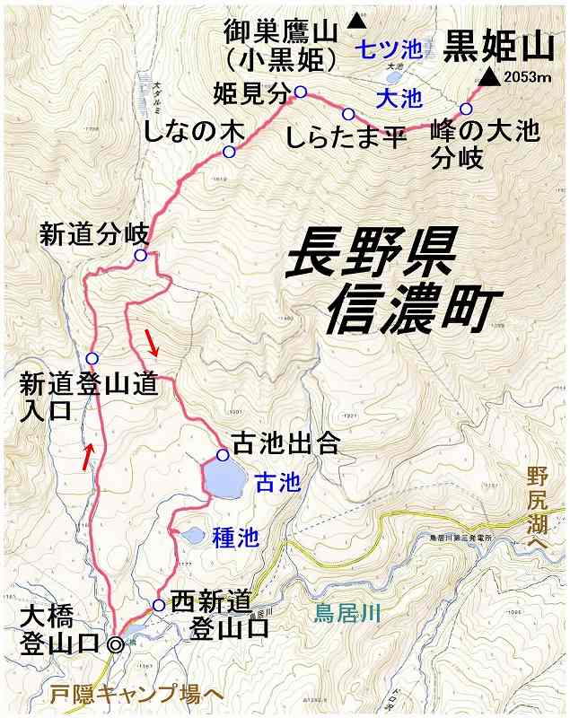 黒姫山マップ