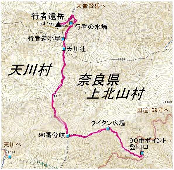 行者還岳マップ