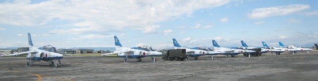ブルーインパルス列線