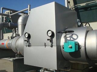 チラー廻り冷温水配管のストレーナー取換工事