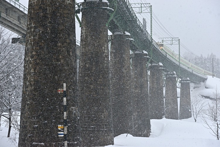 雪の毛渡沢橋梁 雪の毛渡沢橋梁